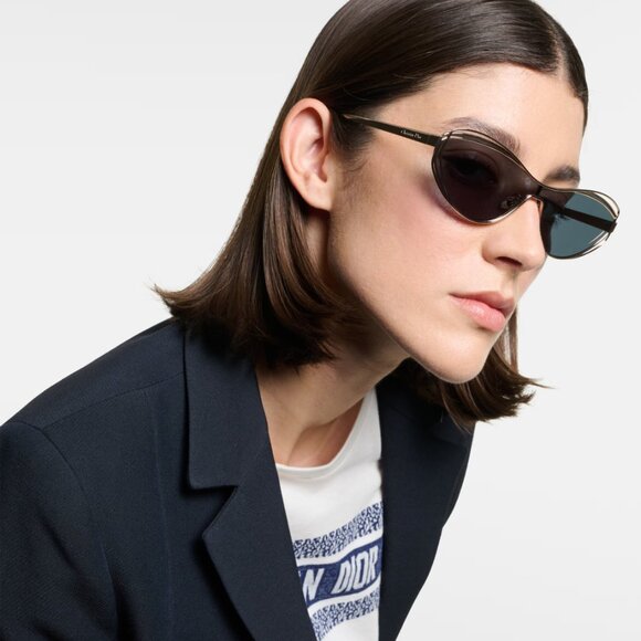 NEW DIOR WOMEN SUNGLASSES DIORFILDIOR M1U D0C0 CAT EYE EYEWEAR - Picture 3 of 4